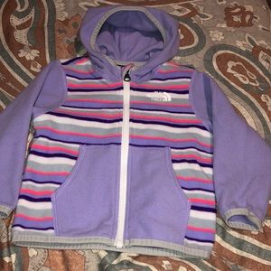 North face for 12-18 month girl zip up fleece